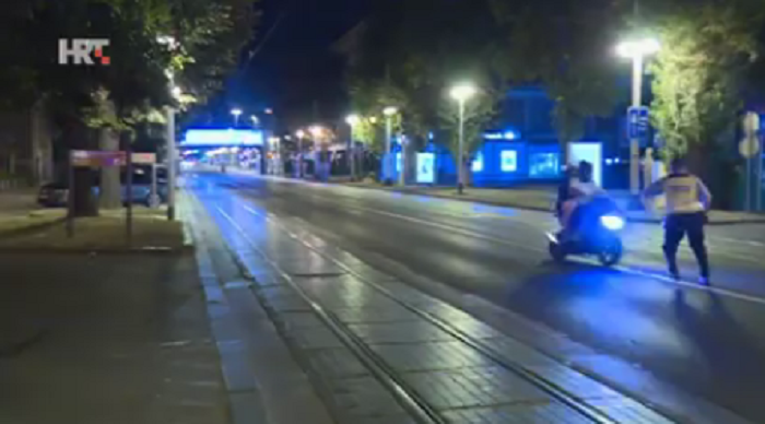 VIDEO Zamalo srušio policajca usred Zagreba pa pobjegao, sve snimile kamere