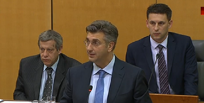 Hrvatski sabor dao povjerenje Vladi Andreja Plenkovića, prije toga se obratio zastupnicima