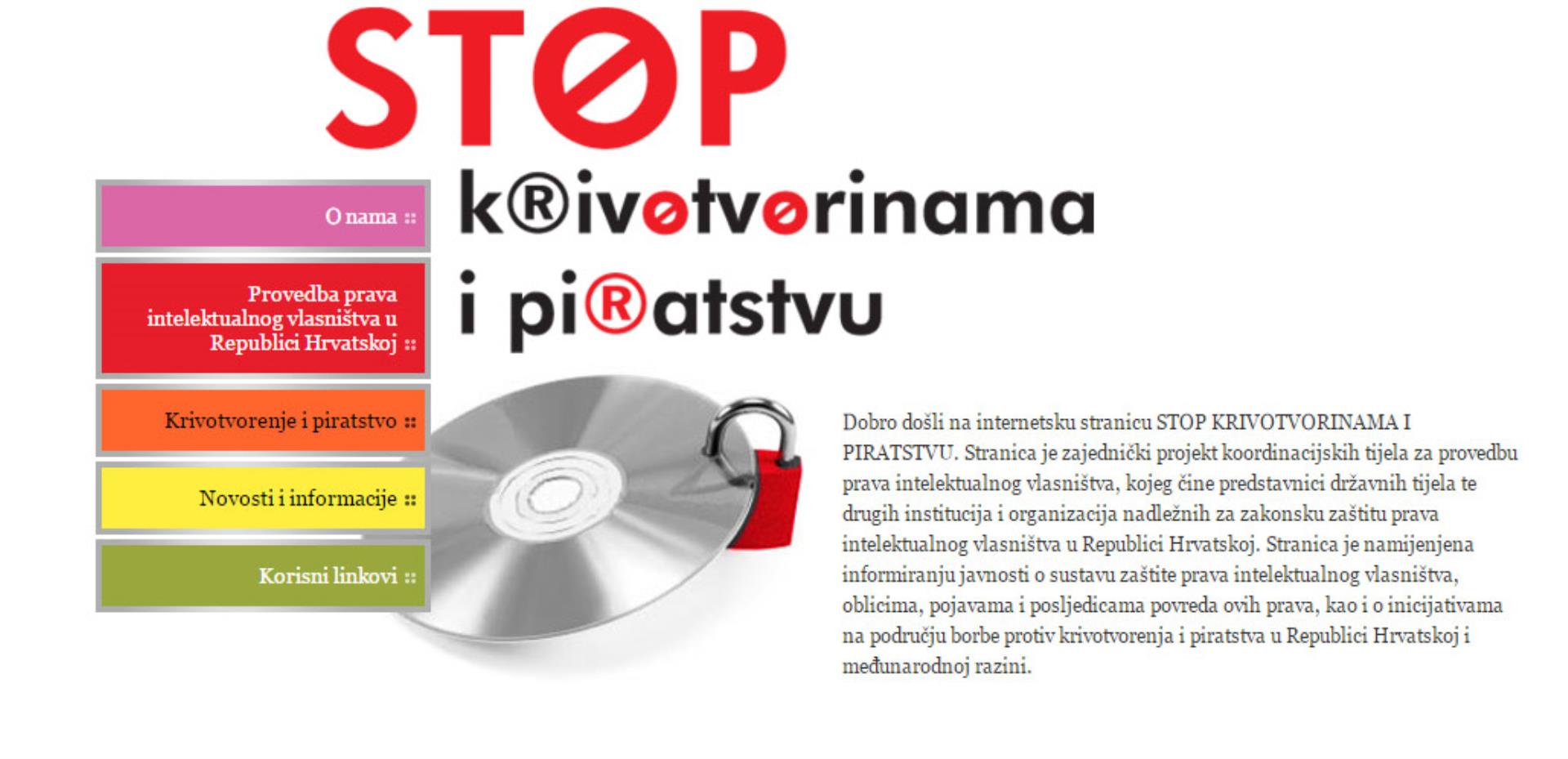 Zajednička akcija državnih tijela: Edukativna akcija ˝Stop krivotvorinama i piratstvu˝
