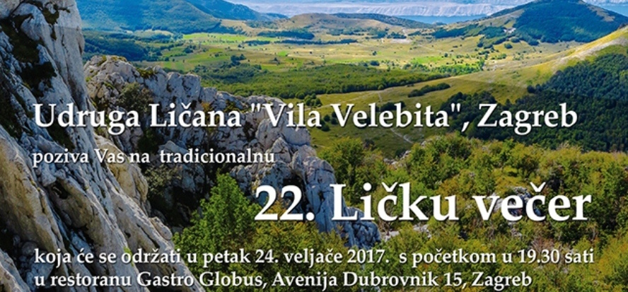 VILA VELEBITA – Poznat je datum Ličke večeri u Gastro Globusu!