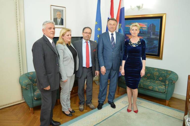 Župan Ivo Žinić primio u radni posjet veleposlanika Albanije Ilira Melu