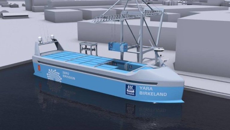 Norveška gradi prvi električni samoplovni teretni brod, cilj preseljenje prometa s cesta