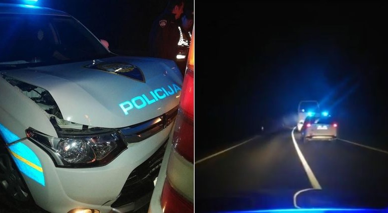 VIDEO Policijska potjera, migranti Sirijci ukrali autobus kod Slunja, oštećeni automobili