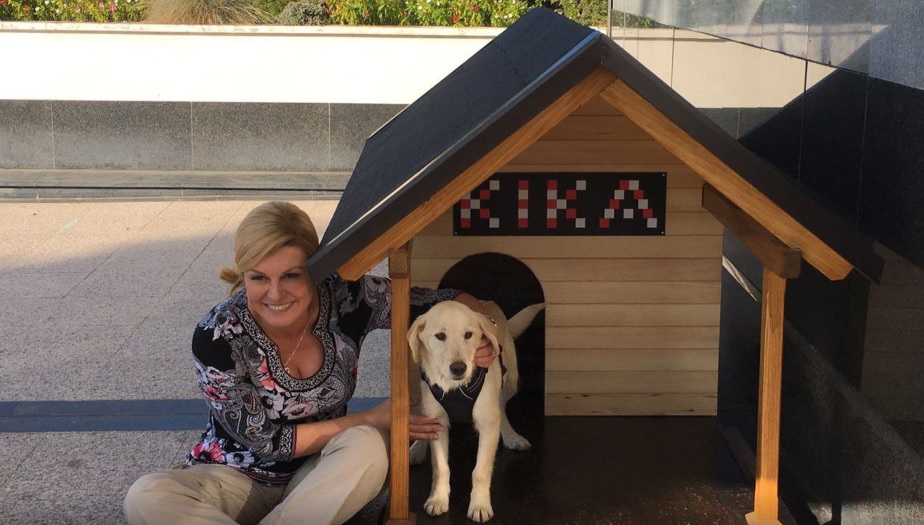 VIDEO Prvi pas stigao na Pantovčak: Evo kako je Kiku dočekala Predsjednica RH