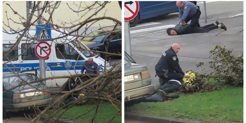 VIDEO Filmska akcija policije i lov na migrante po centru Ogulina