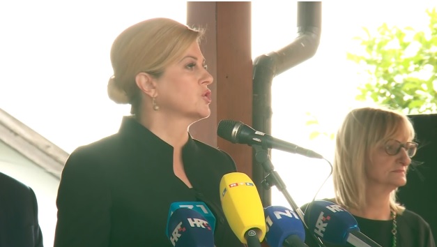 Predsjednica RH u Gračanima: Nikad više Hrvati i građani Hrvatske neće robovati tuđim ideologijama. Nikad više nitko ovu divnu zemlju neće natapati krvlju nevinih