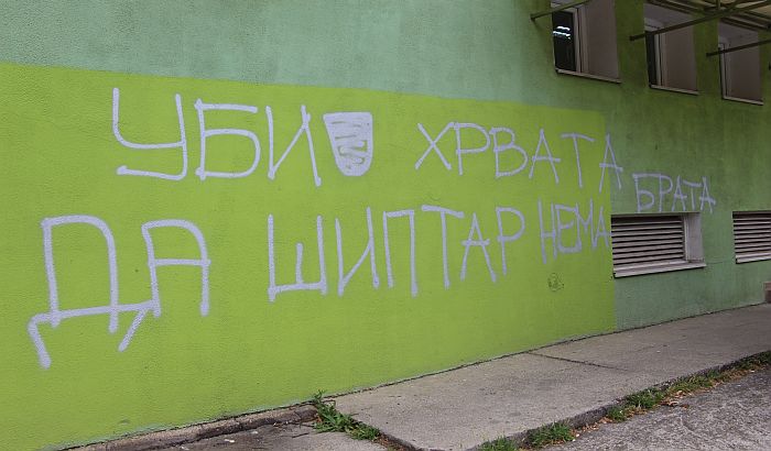 Veliki grafit mržnje prema Hrvatima i Albancima u Novom Sadu