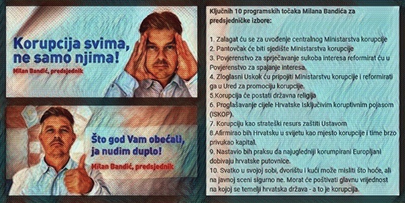 Bandić protiv Bandića: Ovi šaljivi predsjednički izbori dobili su na smrtnoj ozbiljnosti