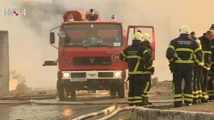 Požar na pulskom odlagalištu otpada Metis u fazi završnog gašenja