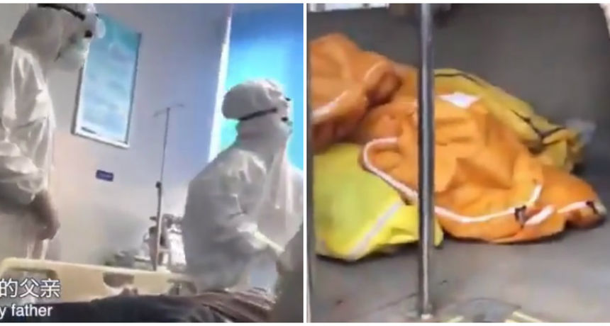 VIDEO Strašna snimka užasa u bolnici u Wuhanu, ljudi umiru, vreće s mrtvima leže na hrpi…