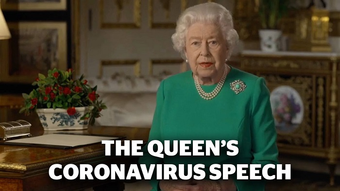 Kraljica Elizabeth II.: ‘Vrijeme je da se ujedinimo sa svim nacijama diljem svijeta koje su u istoj borbi kao i mi’.