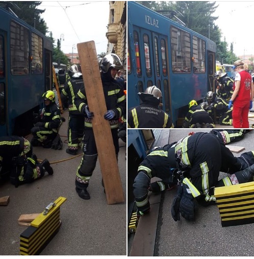Žena podletjela pod tramvaj u Zagrebu, vatrogasci ga dizali