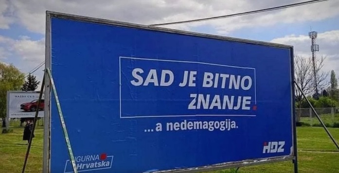Plakat za plakat: Lavinu smijeha izazvao je plakat HDZ-a koji je osvanuo u Zagrebu
