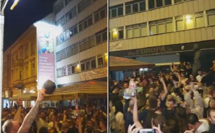 Čovjek na čovjeku, bez razmaka: U središtu Zagreba sinoć masovno kršenje epidemioloških mjera