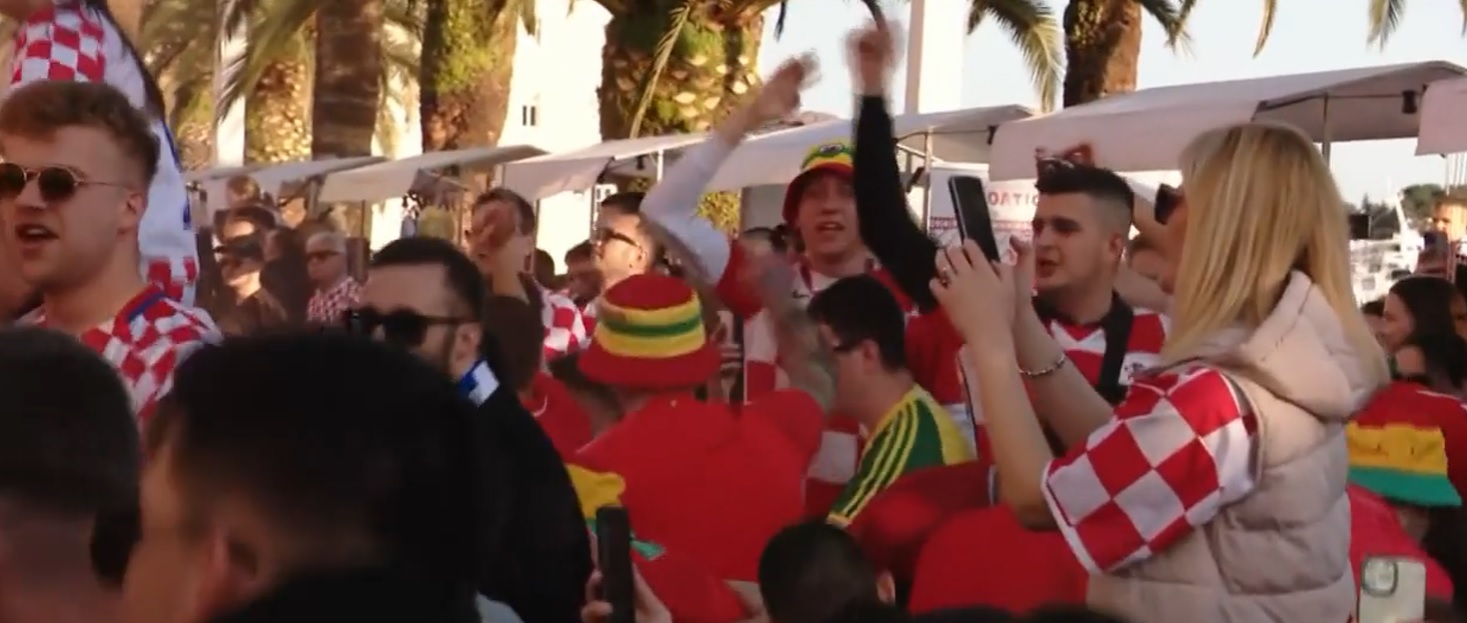 VIDEO Ludilo u Splitu pred utakmicu Hrvatske i Walesa