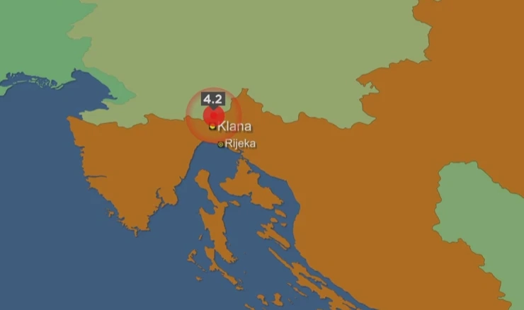 Potres magnitude 4,2 na riječkom području