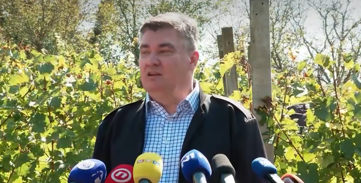 Milanović v trsju o Plenkoviću: Je li on bio u berbi ili ja? Je li se napio?; O Slovencima: Vidimo da nema Europe bez granica