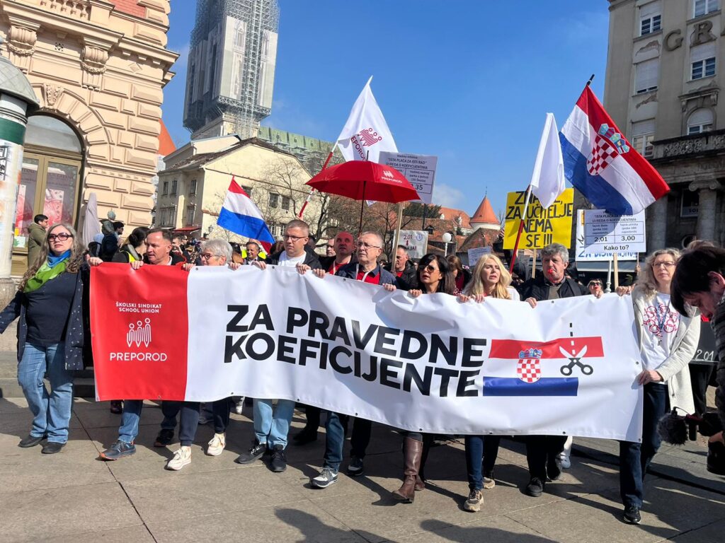 Veliki prosvjed prosvjetara u Zagrebu: Želimo ministra koji će konačno stati uz nas