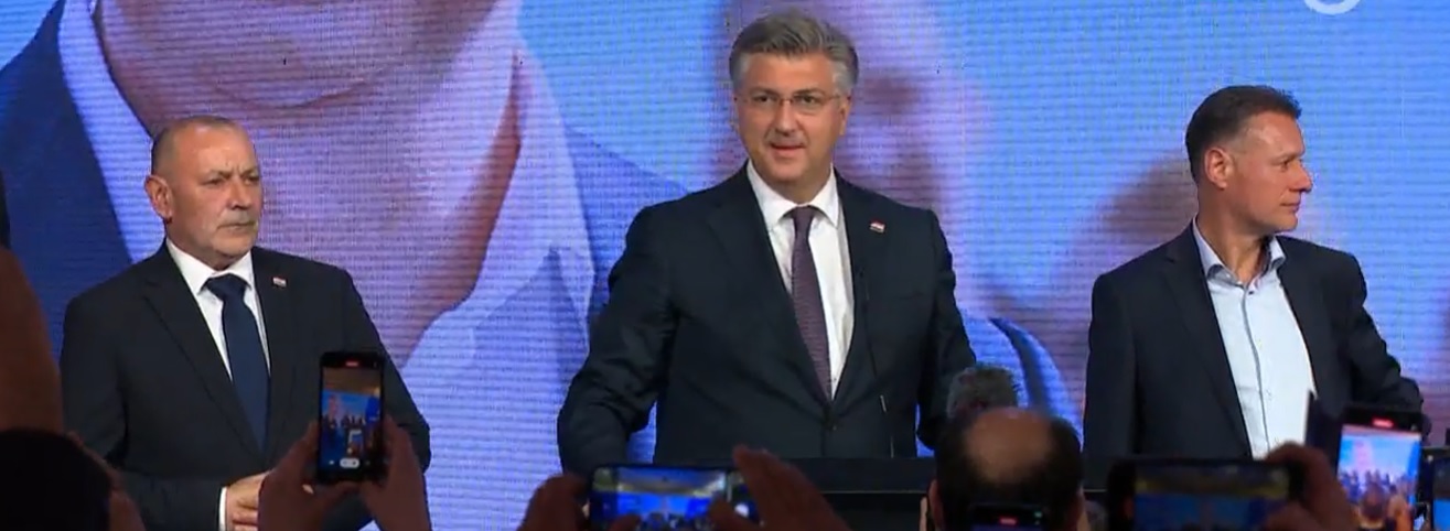 Plenković: Krećemo u sastavljanje većine; Nakon što smo ih porazili i dalje govore o nekoj vladi kvazi nacionalnog spasa”