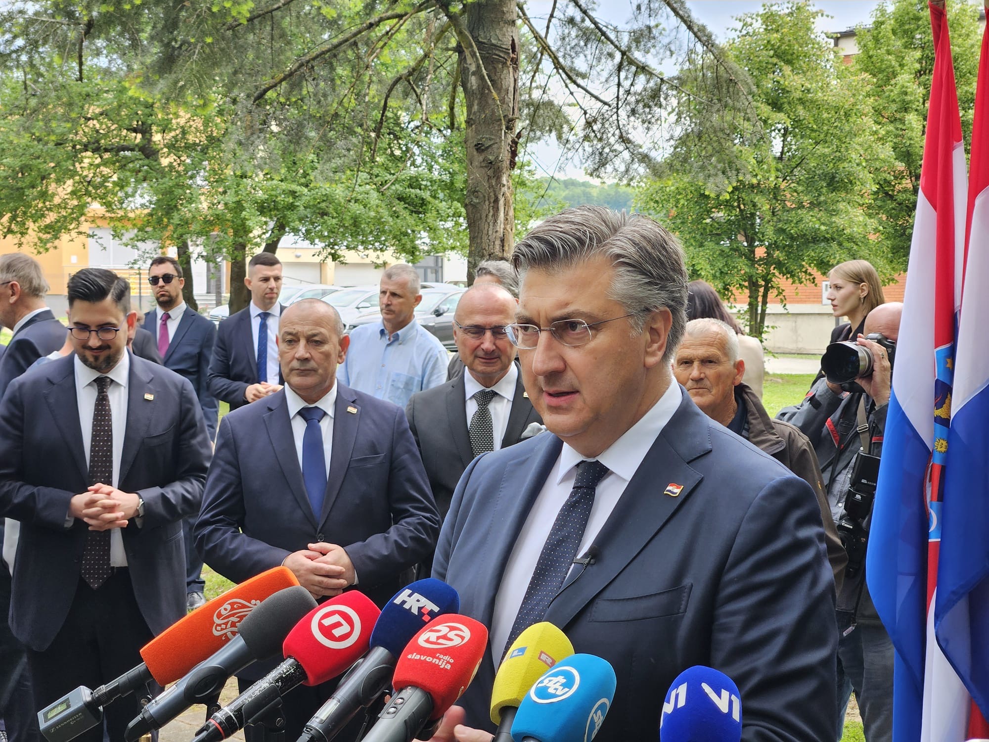 VIDEO Plenković iz Okučana: Rafalei će omogućiti snagu odvraćanja kakvu nikad nismo imali