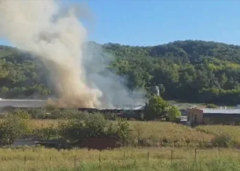 Strašan požar u Slavoniji progutao tvornicu prozora i vrata: Prijetilo uništenje i okolnim kućama…