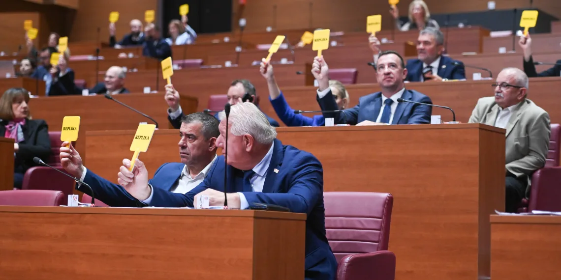 FOTO Anušić u Saboru o Temeljnom vojnom osposobljavanju: Svjedočimo porastu raznih vrsta ugroza