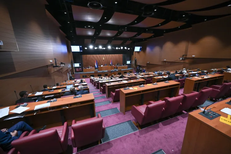 FOTO Anušić u Saboru o Temeljnom vojnom osposobljavanju: Svjedočimo porastu raznih vrsta ugroza