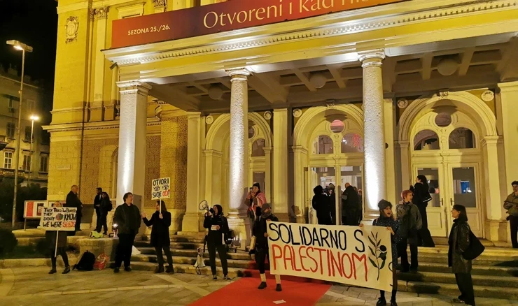 Rijeka: Ljevičari prekinuli premijeru predstave izraelskog koreografa u  HNK. Jedna osoba privedena - Hrvatska danas