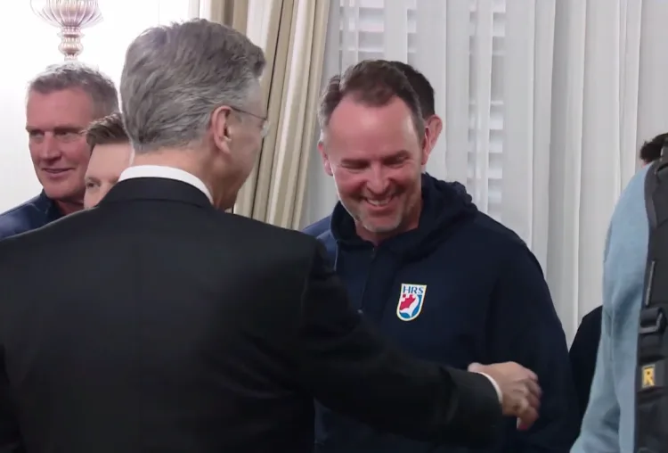 Plenković Sigurdsonu: Hrvati vas smatraju kao da ste jedan od nas; Doček je ono što rukometaši zaslužuju