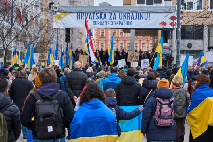 Skup podrške Ukrajini u Zagrebu: Brane i Europu i njezine vrijednosti