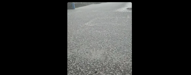 VIDEO Jaka tuča pogodila Ogulin: Sve se zabijelilo u par minuta