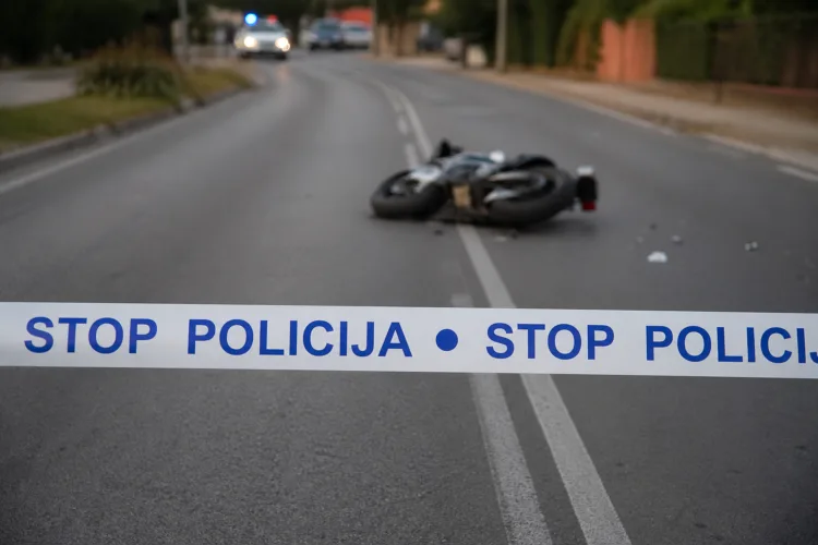 Užas u Istri: Vozačica autom prešla na suprotni trak i pogodila motorista. Odletio je niz padinu…