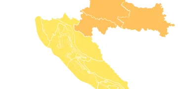 DHMZ upozorava na opasnu i naglu promjenu vremena: Zahladnjenje s kišom a u gorju možda i snijegom