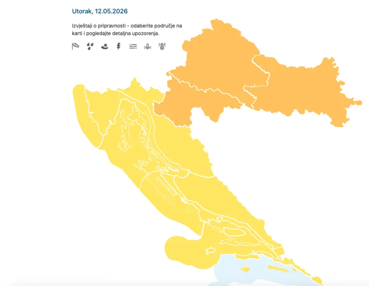 DHMZ upozorava na opasnu i naglu promjenu vremena: Zahladnjenje s kišom a u gorju možda i snijegom
