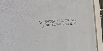 FOTO Strašna poruka na kući bana Jelačića: I Zagreb će jedne noći u četničke ruke doći….