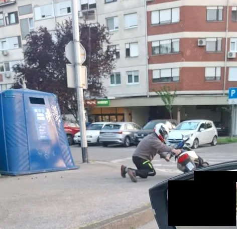 VIDEO Snimka iz Zagreba šokirala građane: Pijan padao s motora. Policija nije došla 45 minuta