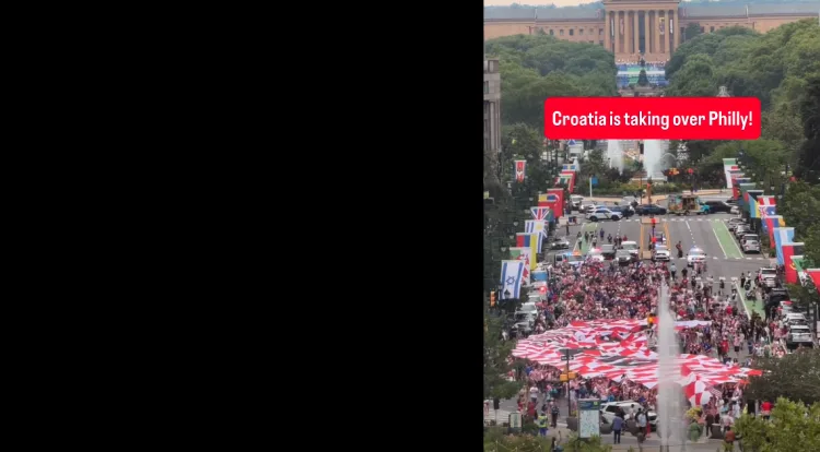 VIDEO Preuzeli grad: U Philadelphiji traje kockasto ludilo… Navijači naišli na svadbu i priredili urnebes…