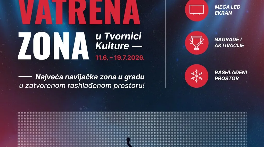 Tvornica kulture postaje najveća navijačka zona u Zagrebu: Utakmice SP-a na mega ekranu te kvizovi i turniri uz besplatan ulaz