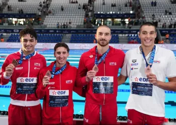 Veliki uspjeh plivača: Hrvatska sprint štafeta osvojila europsku broncu u Parizu!