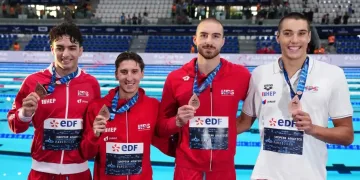 Veliki uspjeh plivača: Hrvatska sprint štafeta osvojila europsku broncu u Parizu!