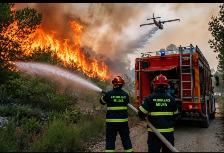 Poljakinja opuškom zapalila požar na Braču